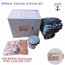 STIHL MS440 Genuine Cylinder Piston Kit 50mm OEM#1128-020-1227 For 044 Newer 2-MIX 70cc Chainsaws STIHL MS440 Genuine Cylinder Piston Kit 50mm OEM#1128-020-1227 For 044 Newer 2-MIX 70cc Chainsaws