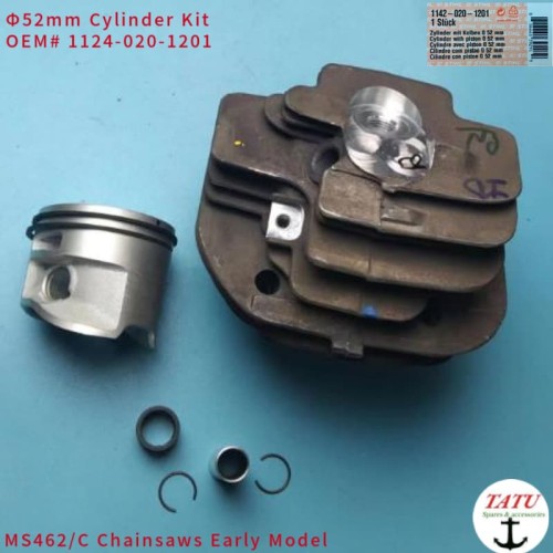 STIHL MS462 GENUINE CYLINDER PISTON KIT 52MM EARLY STYLE OEM 1142-020-1201 FOR STIHL MS462C CHAINSAW RINGS PIN BEARING ASSEMBLY