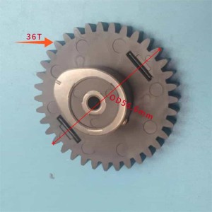 Makita EB7650TH Cam Gear Nylon 5973002002 - Front View