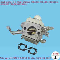 Wacker BS60-2i Carburetor W/ 2 gaskets Aftermarket Quality Replacement carb 5100061745 BS50-2 BS50-2i BS70-2 etc. Petrol Trench Rammers