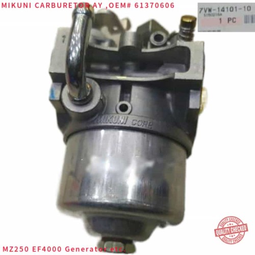 YAMAHA MZ250 Genuine Mikuni Carburetor OEM 7VW-14101-10 For YP30 Water Pump 4T 253cc 7.5HP EF4000 EF4600 Generator