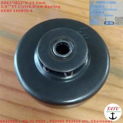 Makita EA3200S Genuine Clutch Drum 140M30-8 EA3201S 3202 3203 & Dolmar PS-32 PS-35 PS3400 PS3410 32cc 35cc Chainsaws OEM Spur Sprocket Coupling Assembly