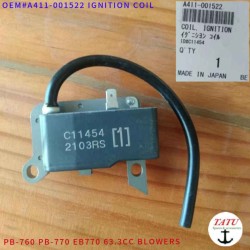 Echo PB-770 Genuine Ignition Coil A411-001522 For PB-770H, PB-770T, PB-760LNT/LNH, PB760, Shindaiwa EB770 & More 63.3cc Backpack Blowers
