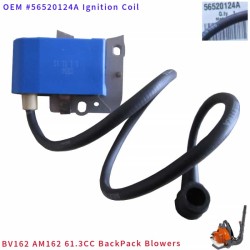 Oleo-Mac BV162 Genuine Ignition Coil OEM 56520124 for eMak EFCO AM162 BP162 & More 61.3cc 62cc Leaf Blower Ignitor