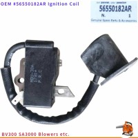 Oleo-Mac BV300 Genuine Ignition Coil OEM 56550182AR EURO2 for Efco SA3000 30.5CC Blower Walbro Igniter 56550145BR