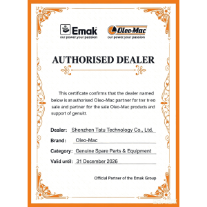 Oleo-Mac Emak Official Authorised Dealer Certificate