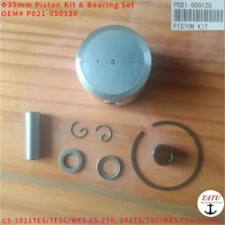 Echo CS-2511TES Genuine Piston Kit OEM P021-050120 For Yamabiko CS-2510 CS-2511TESC/WES CS-270 Shindaiwa 251TS 251TSC 251WES Top Handle Chainsaw Arborist  Pro Kit fix Power loss