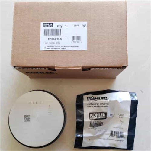 Kohler CH940 Genuine Piston Kit 77mm OEM 62-874-17-S CH960 CH980 CH1000 ECH940 ECH980 ECV/CV940 ECV/CV980 Series V-Twin